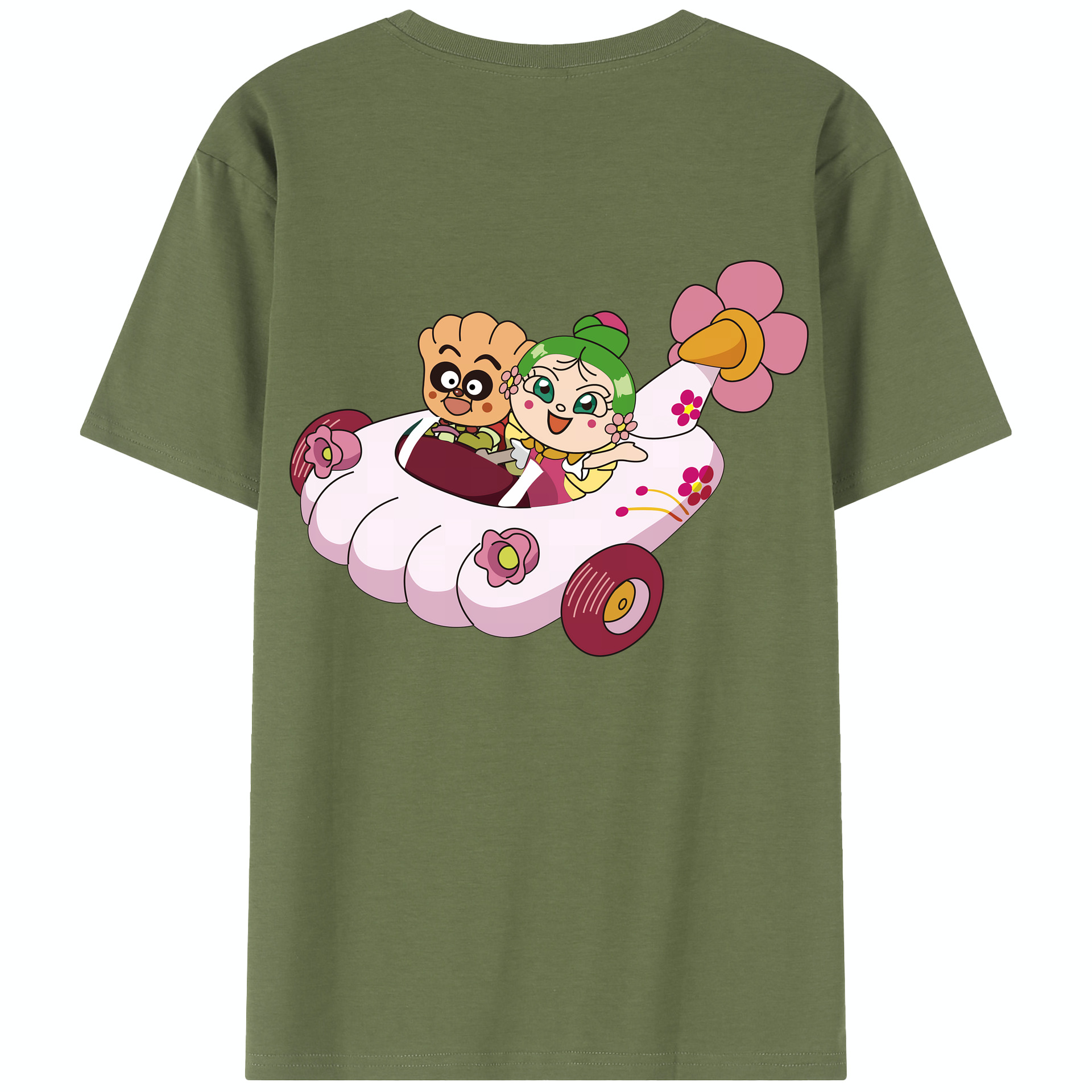 （画像用） アンパンマン Anpanman 綿100％半袖Tシャツ（背面プリント）